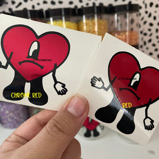 Heart decal sticker