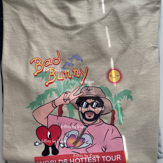 Bad Bunny World's Hottest Tour Merch T-Shirt