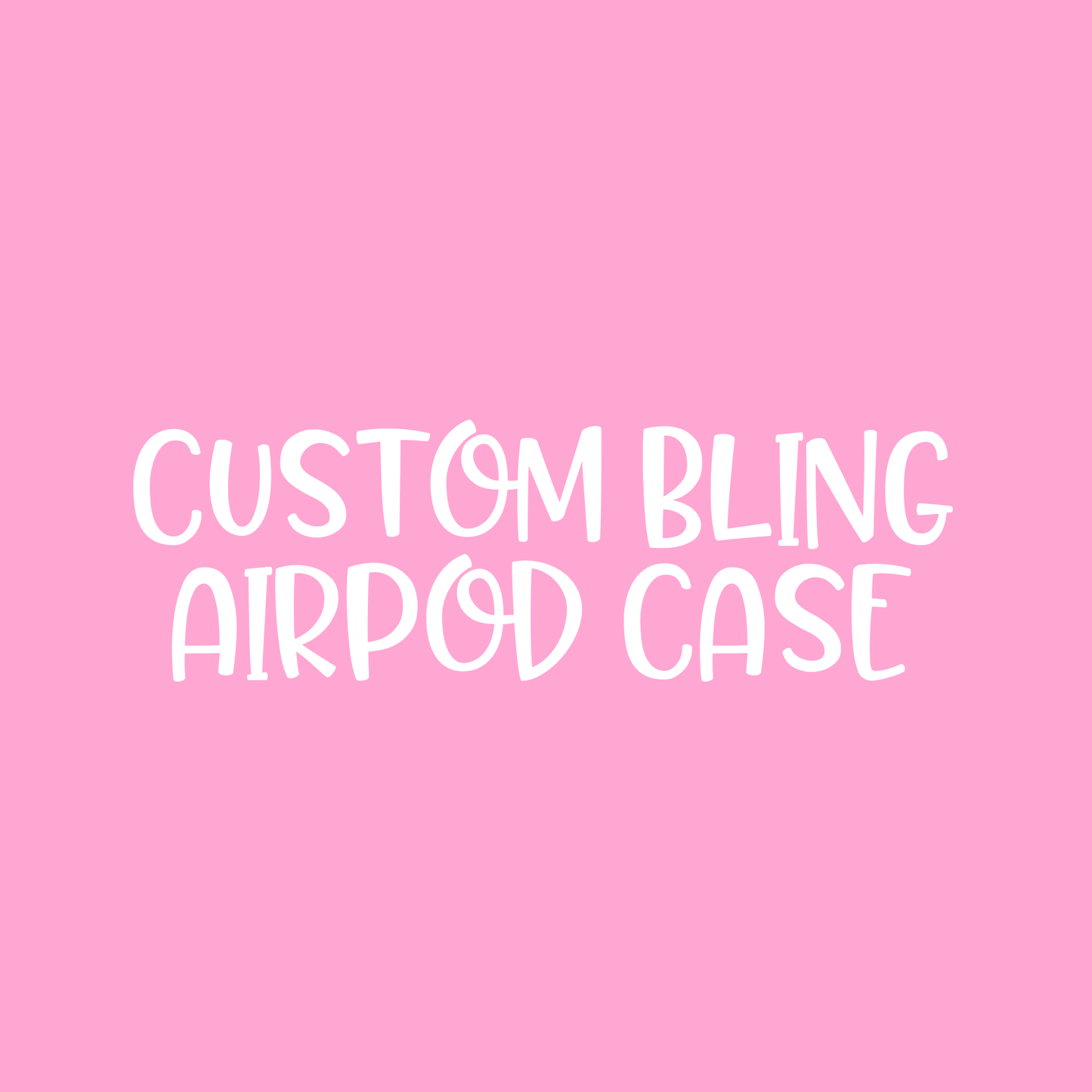 Custom bling AirPod cover